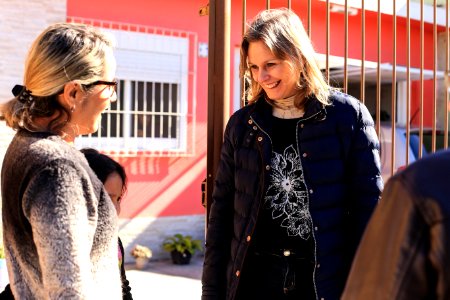 23.05.2018 - Prefeita Paula Mascarenhas e o vice Idemar Barz durante vistoria das obras nas ruas Afonso Pena, Paulo Guilayn e Santo Michelon no Fragata - Foto: Gustavo Vara