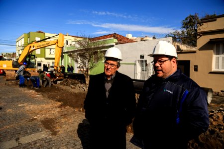 20.08.2018 - Prefeito em exercício Idemar Barz durante visita obra de instalação adutora ETA São Gonçalo - Foto: Gustavo Vara
