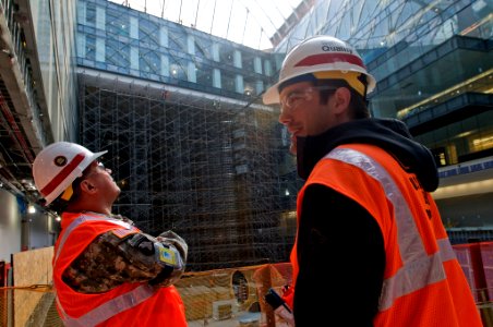 Commander, Civil Engineer visit NGA project site