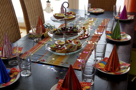 Table decoration festival celebration photo