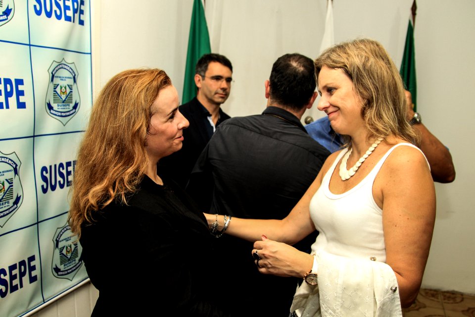 27.04.2018 - Prefeita Paula Mascarenhas durante posse da nova administradora do Presídio Regional de Pelotas, Fabiane Gomes Dias de Oliveira - Foto: Gustavo Vara