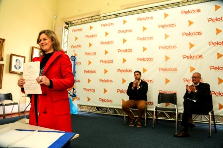 06.07.2018 - Prefeita Paula Mascarenhas durante evento de lançamento Programa Nota Legal Pelotense - Foto: Gustavo Vara