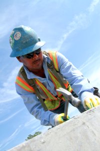 USACE Norfolk District contractor works at Fort Eustis Marshalling Upgrade Project photo