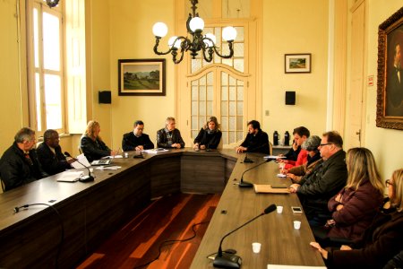 27.07.2018 - Prefeita Paula Mascarenhas e o vice Idemar Barz durante reunião com o Reunião com Conselho Municipal de Saúde - Foto: Gustavo Vara