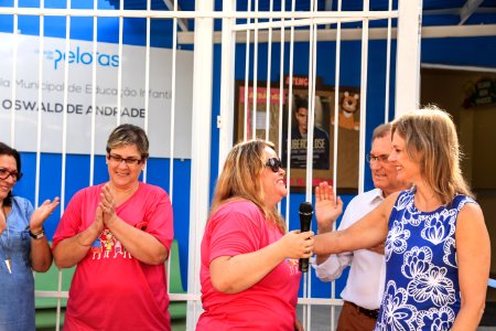 10.04.2018 -  Entrega da reforma e ampliação da Escola de Educação Infantil Oswald de Andrade - Foto: Gustavo Vara
