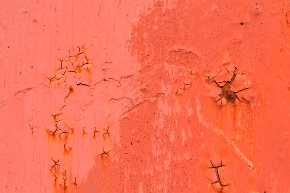 sheet with rust stains