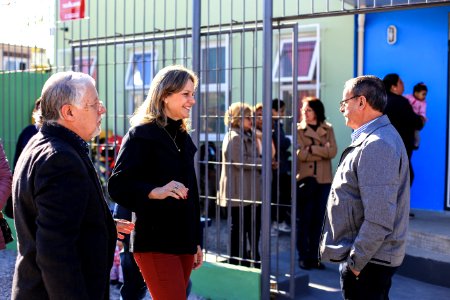 24.05.2018 - Prefeita Paula Mascarenhas e o vice Idemar Barz  durante inauguração da EMEI Zola Amaro - Foto: Gustavo Vara