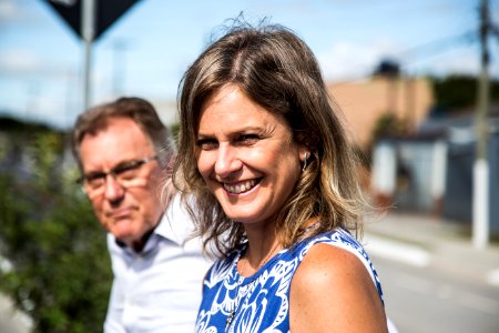 07.02.2018 - Prefeita Paula Mascarenhas e o vice Idemar Barz durante Entrega das Rua Professor Mário Peiruque e Rafael Pinto Bandeira - Foto: Gustavo Vara