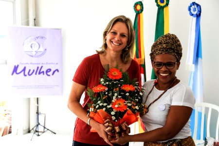 06.03.2018 -Prefeita Paula Mascarenhas  durante abertura da semana da Mulher no CEU Dunas - Foto: Gustavo Vara