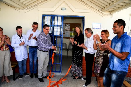 02.03.2018 - Prefeita Paula Mascarenhas e o vice Idemar Barz na entrega da UBS Areal I - reformada com mão de obra prisional - Foto: Gustavo Vara
