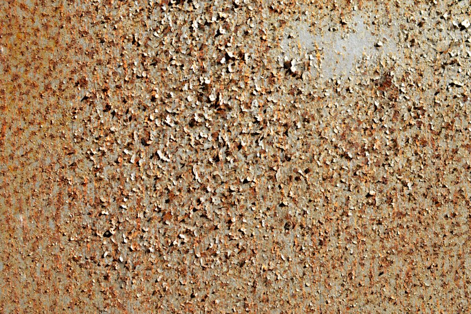 sheet with rusted surface