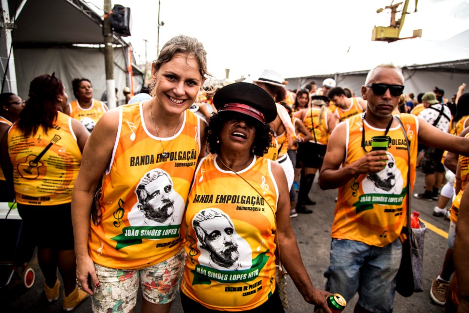 10.02.2018 - Prefeita Paula Mascarenhas e o vice Idemar Barz durante o primeiro dia do Carnaval 2018 - Foto: Gustavo Vara