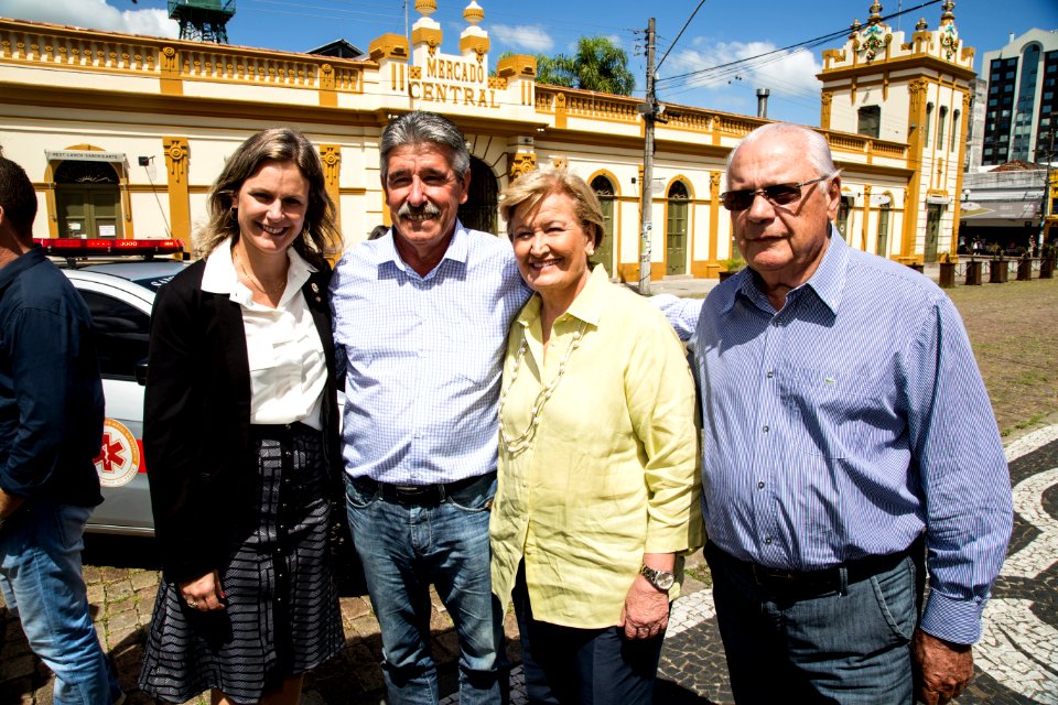 12.02.2018 - Prefeita Paula Mascarenhas durante entrega de ambulâncias do SAMU com a Senadora Ana Amélia Lemos - Foto: Gustavo Vara