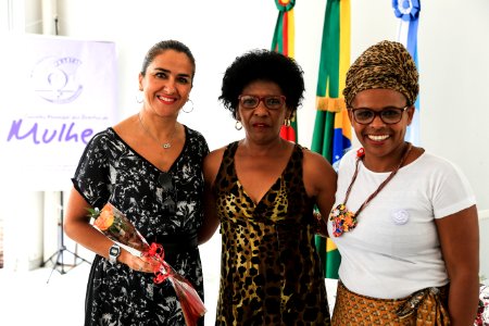 06.03.2018 -Prefeita Paula Mascarenhas  durante abertura da semana da Mulher no CEU Dunas - Foto: Gustavo Vara