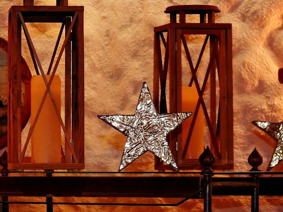 Christmas decoration candle star