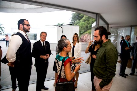 28.02.2018 - Porto Alegre/RS - Prefeita Paula Mascarenhas recebe comenda da Ordem das Palmas Acadêmicas na Fundação Iberê Camargo - Foto: Gustavo Vara