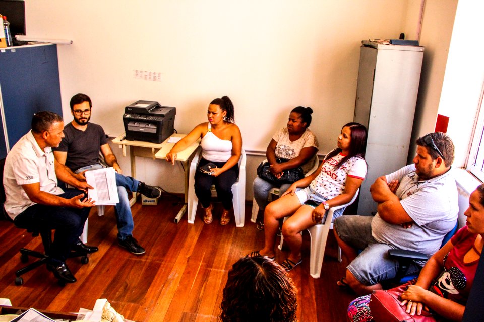 08.01.2018 - Reunião com  moradores do loteamento 8 de março sobre a infraestrutura do local