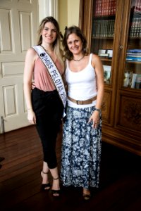 22.01.2018 - Visita da Miss Pelotas 2018 Fernanda Rott - Foto: Gustavo Vara