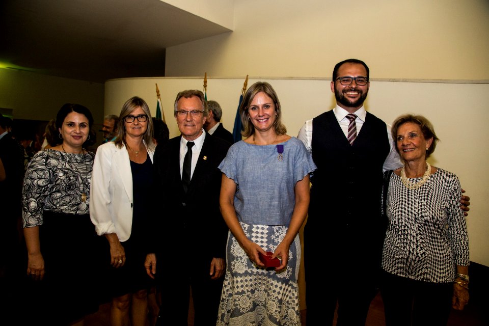 28.02.2018 - Porto Alegre/RS - Prefeita Paula Mascarenhas recebe comenda da Ordem das Palmas Acadêmicas na Fundação Iberê Camargo - Foto: Gustavo Vara