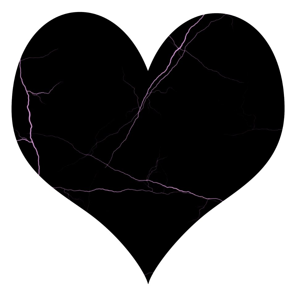 Heart with cracks