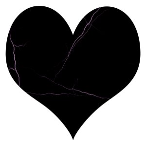 Heart with cracks