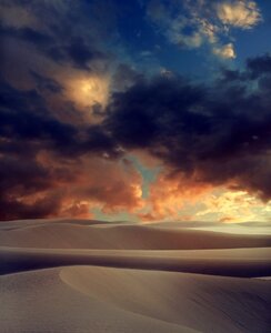 Sand clouds nature photo