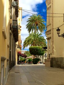 Narrow street historical photo