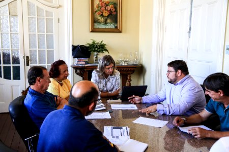15.02.2018 -  Prefeita Paula Mascarenhas durante reunião reunião sobre racionamento de água - Foto: Gustavo Vara