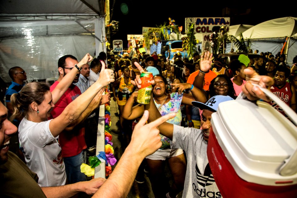 10.02.2018 - Prefeita Paula Mascarenhas e o vice Idemar Barz durante o primeiro dia do Carnaval 2018 - Foto: Gustavo Vara