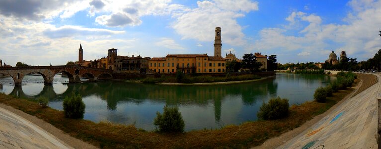 Bridge adige water photo