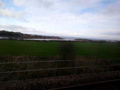Journey home - Alnmouth from train photo