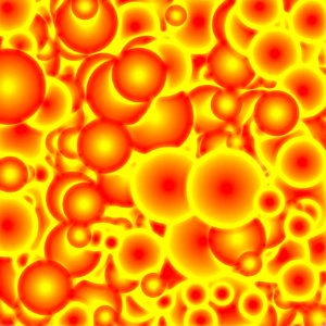 Bubbles with light
