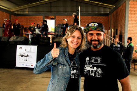 28.10.2017 - Prefeita Paula Mascarenhas durante encerramento da Semana do Hip Hop no Navegantes