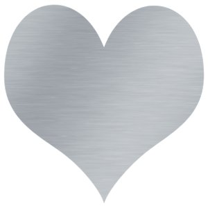 Metallic heart photo