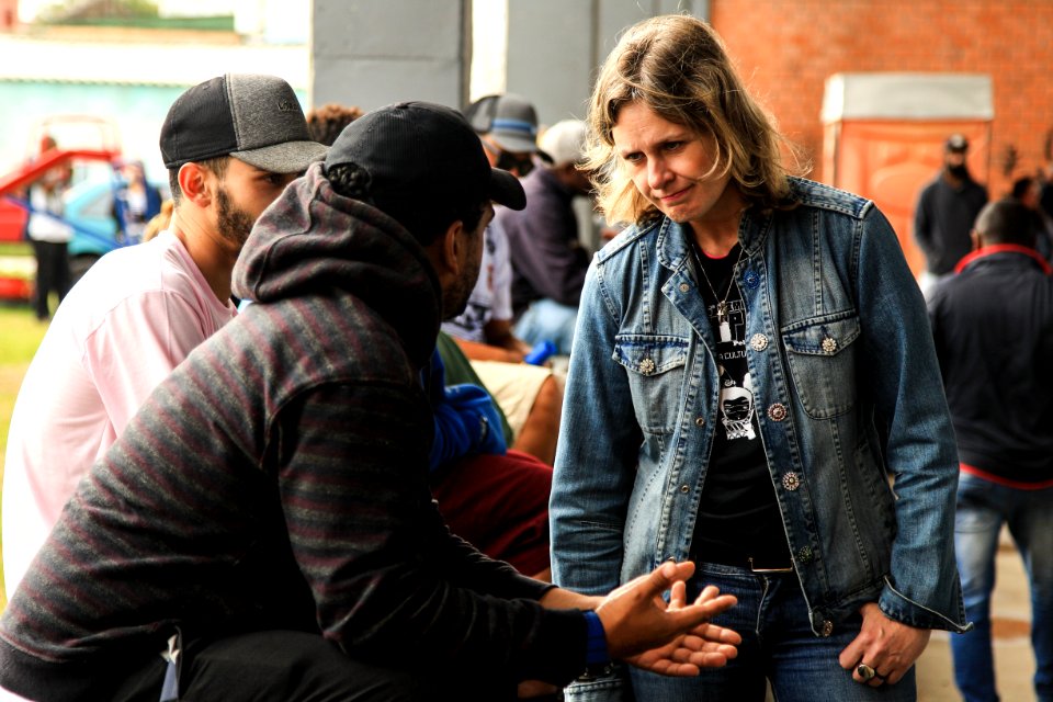 28.10.2017 - Prefeita Paula Mascarenhas durante encerramento da Semana do Hip Hop no Navegantes