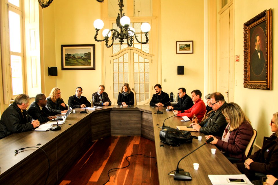 27.07.2018 - Prefeita Paula Mascarenhas e o vice Idemar Barz durante reunião com o Reunião com Conselho Municipal de Saúde - Foto: Gustavo Vara