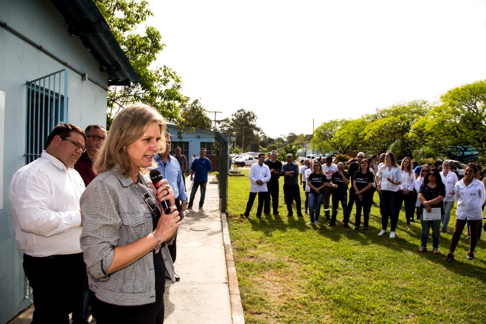 22.10.2018 - Prefeita Paula Mascarenhas durante cerimônia de 50 anos da Barragem Santa Bárbara - Foto: Gustavo Vara