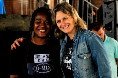28.10.2017 - Prefeita Paula Mascarenhas durante encerramento da Semana do Hip Hop no Navegantes