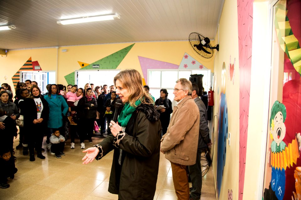 28.06.2018 - Prefeita Paula Mascarenhas e o vice Idemar Barz no ato de entrega da EMEI Paulo Freire - Foto: Gustavo Vara