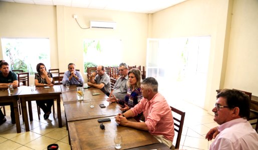 29.01.2018 - Prefeita Paula Mascarenhas durante reunião sobre a duplicação da BR 116, em Cristal/RS - Foto: Gustavo Vara