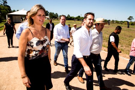 22.02.2019 - Prefeita Paula Mascarenhas e o Governador do Rio Grande do Sul, Eduardo Leite realizam a abertura oficial da 29ª Colheita do Arroz - Foto: Gustavo Vara