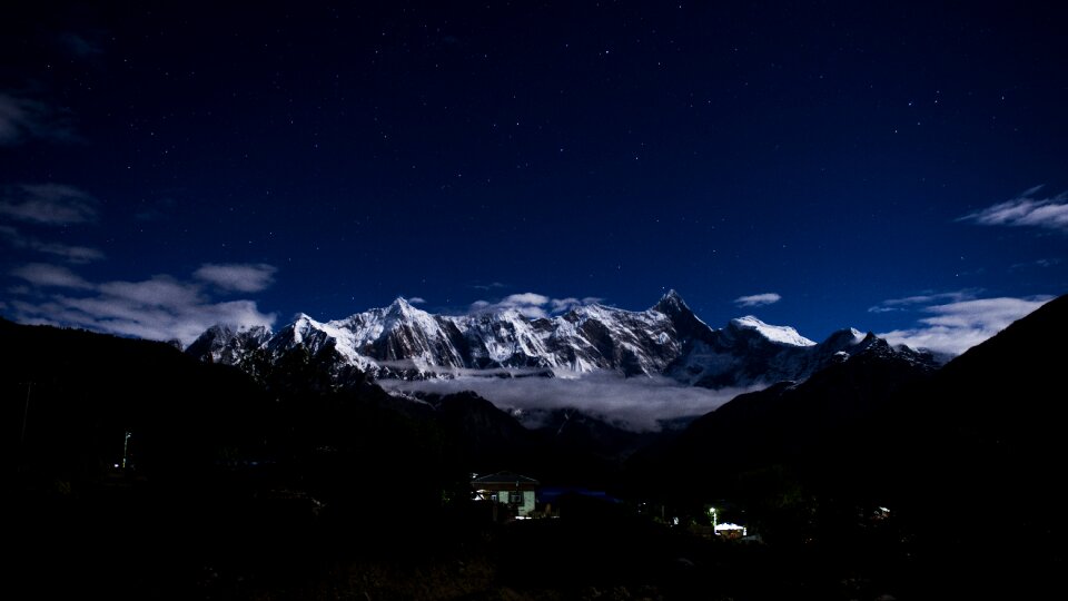 Night night sky camping photo