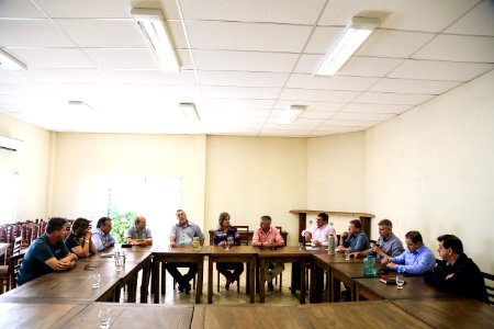 29.01.2018 - Prefeita Paula Mascarenhas durante reunião sobre a duplicação da BR 116, em Cristal/RS - Foto: Gustavo Vara