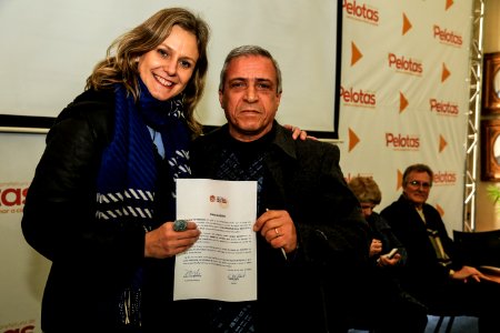 03.07.2018 - Prefeita Paula Mascarenhas durante reunião do Cip com assinatura das Cipaves com diretores da rede municipais e assinaturas de adesões ao Pacto Pelotas Pela Paz  Foto: Gustavo Vara