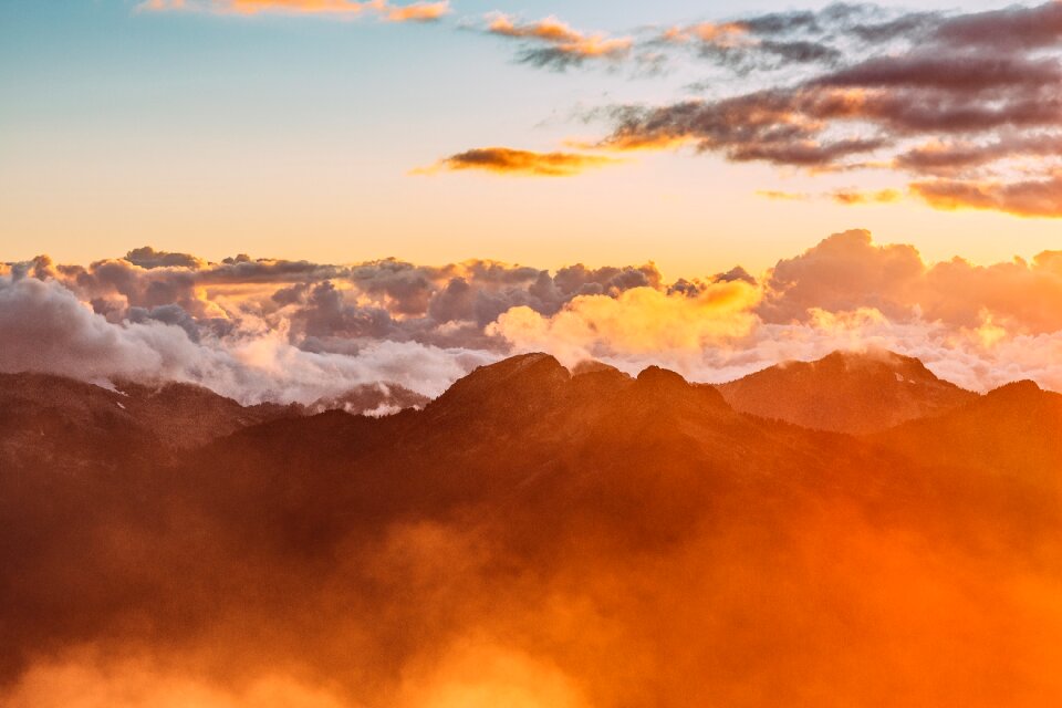 Nature landscape sunrise
