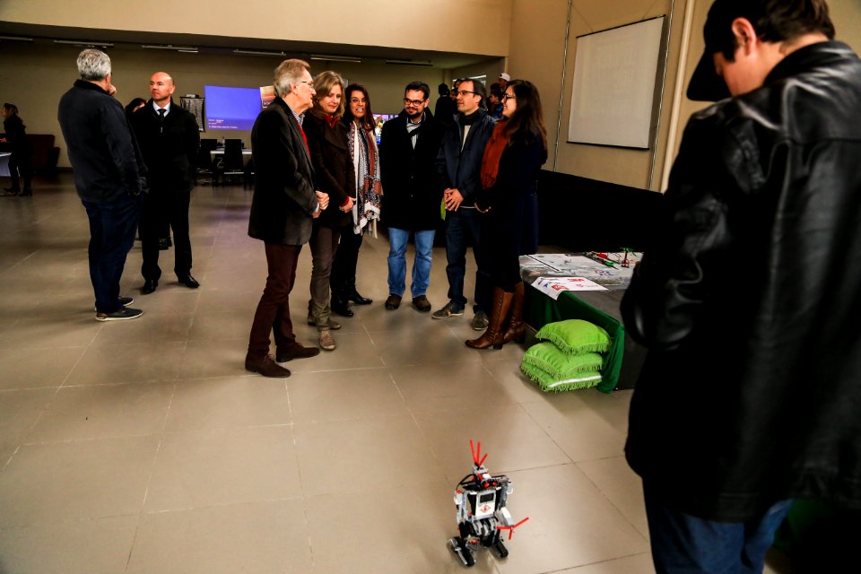 04.07.2018 - Prefeita Paula Mascarenhas e o vice Idemar Barz em visita ao evento Robopel no Parque Tecnológico - Foto: Gustavo Vara