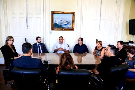 02.03.2018 - Reunião sobre Prédio Apac com Dr. José Elinaldo Rodrigues de Sousa , procurador do Estado e diretor do Foro de Pelotas, Dr. Marcelo Malízia Cabral - Foto: Gustavo Vara