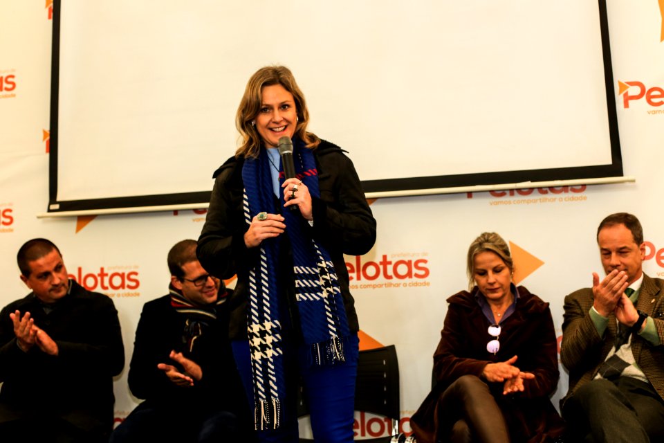 03.07.2018 - Prefeita Paula Mascarenhas durante lançamento das Metodologias Conte Comigo e ACT – Criando Crianças Seguras e do Estudo PIÁ – UFPEL - Foto: Gustavo Vara