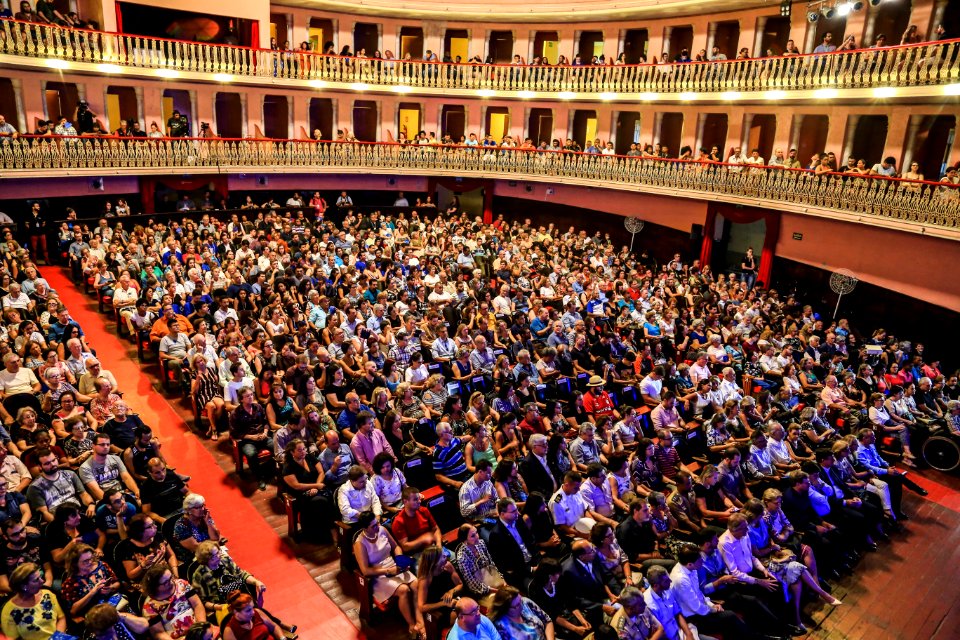 15.01.2018 - Prefeita Paula Mascarenhas na abertura do  8° Festival Sesc de Música com apresentação do Grupo alemão Ensemble Berlin