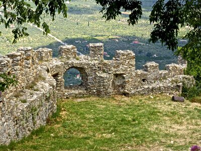 Medieval fortress old photo